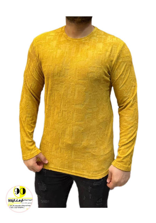 شرت مردانه آستین بلندژاکارد،گرم بالا-2