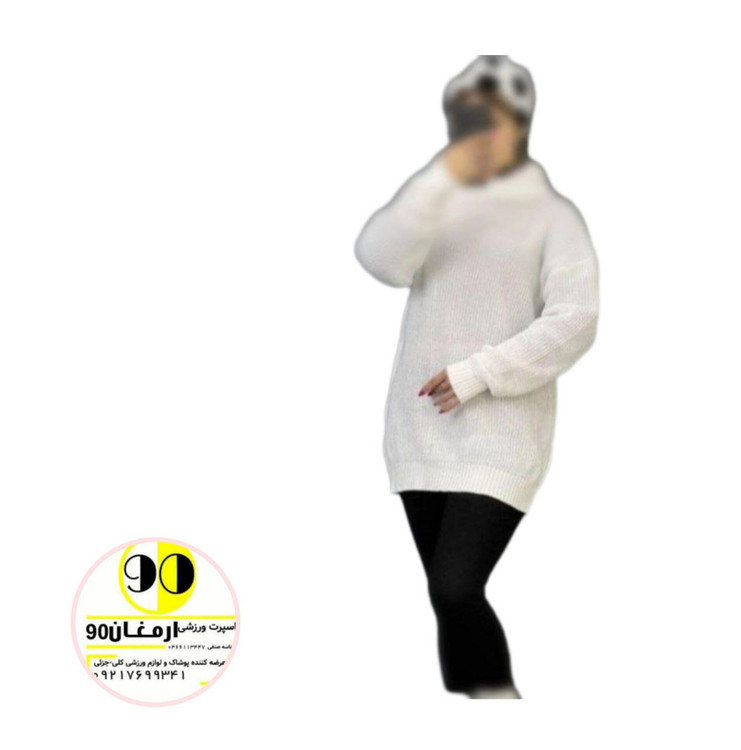 بافت یقه شل زنانه قواره دار-2