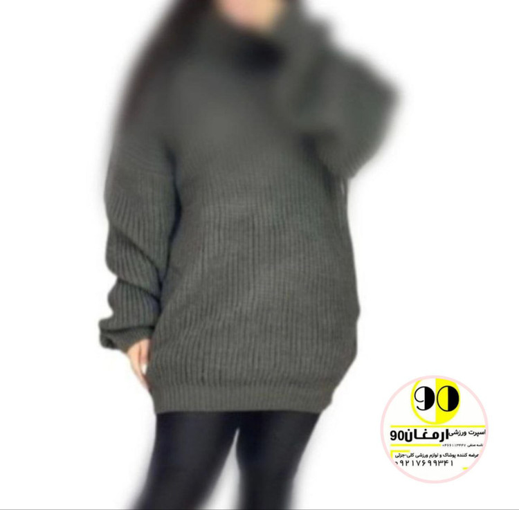 بافت یقه شل زنانه قواره دار-3