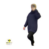بافت یقه شل زنانه قواره دار-5