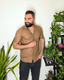 پیراهن مراکشی مردانه آستین کوتاه