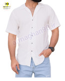 پیراهن مراکشی مردانه با یقهای خاص و دوخت سنتی، مناسب برای مهمانیها و دورهمیهای دوستانه.