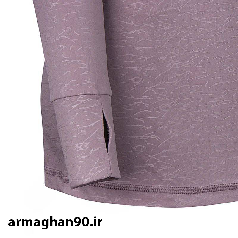 تونیک نیم زیپ زنانه طرح نایک انگشتی