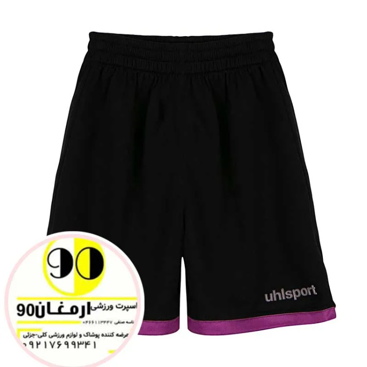 شورت فوتبال بچه گانه آلشپرت MUH2991-001 | مشکی/بنفش