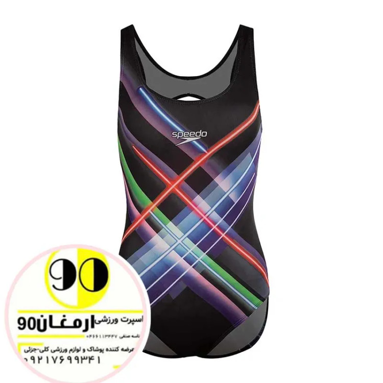مایو شنا یک تکه زنانه پشت قهرمانی طرح اسپیدو