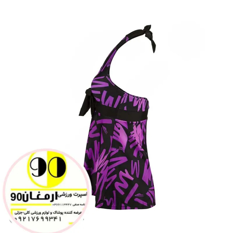 مایو شنا زنانه دو تکه دامنی ارزان قیمت