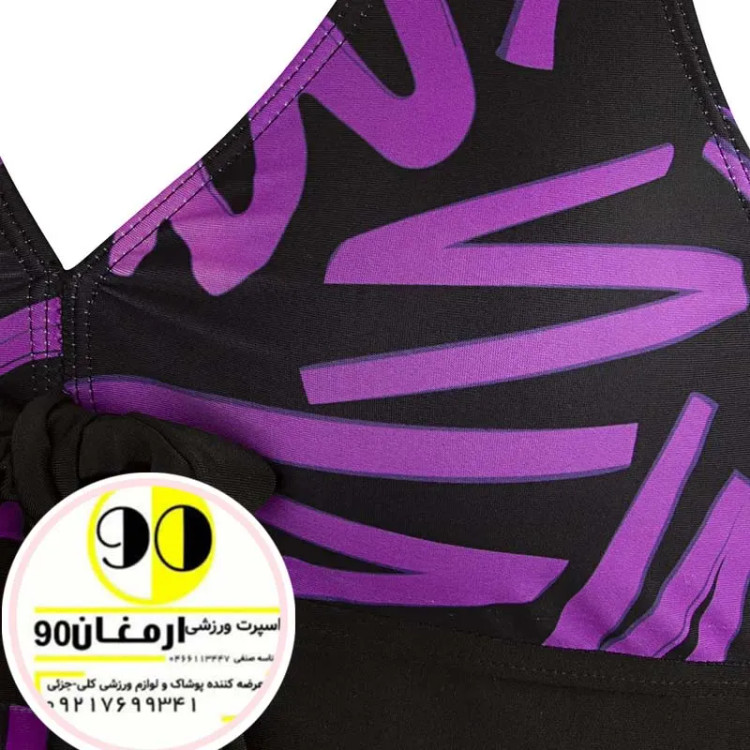 مایو شنا زنانه دو تکه دامنی