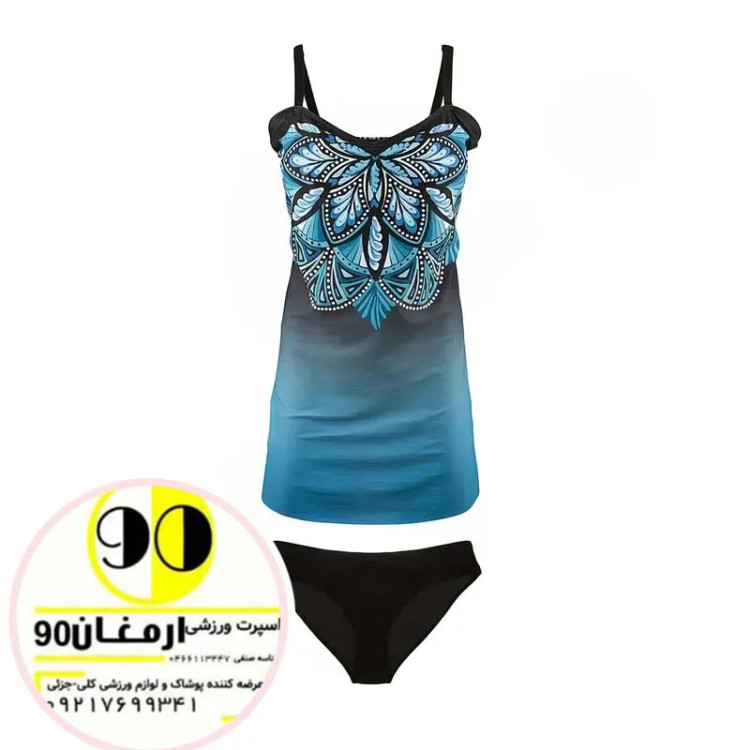 مایو شنا زنانه دو تکه Fashion Concept-5701101 NZD | آبی/ مشکی