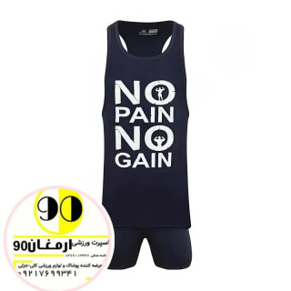 ست رکابی شلوارک مردانه بدنسازی پرشین گلف 02 CHG