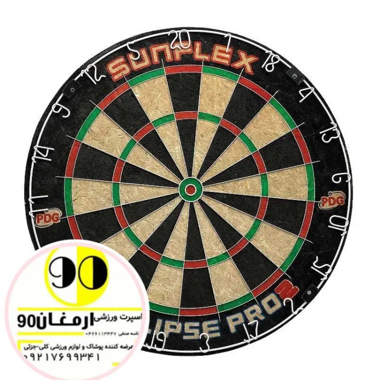 تخته دارت سوزنی سان فلکس مویی 18 اینچ Eclipse Pro 2 تیغه ای DZH SHY | مشکی