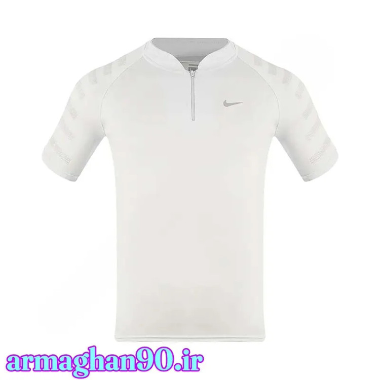تیشرت ورزشی مردانه نیم زیپ
