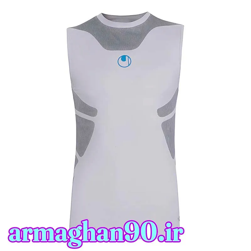 تیشرت ورزشی مردانه آلشپرت استرچ آستین حلقه ای MUH1300-002 | سفید/مشکی