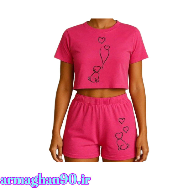 کراپ و شورتک چاپی خرسی