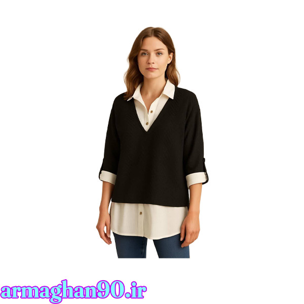 شومیز زنانه وست پشت بلند