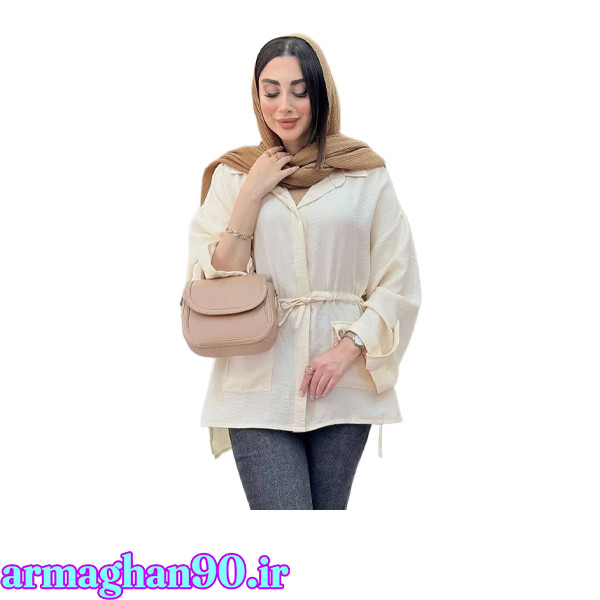 مانتو کمرگت سرجیب دو دکمه کد 56890