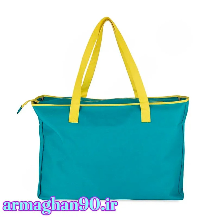 ساک ورزشی زنانه آبی روشن طرح دار