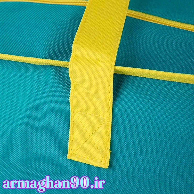 ساک ورزشی زنانه آبی روشن طرح دار