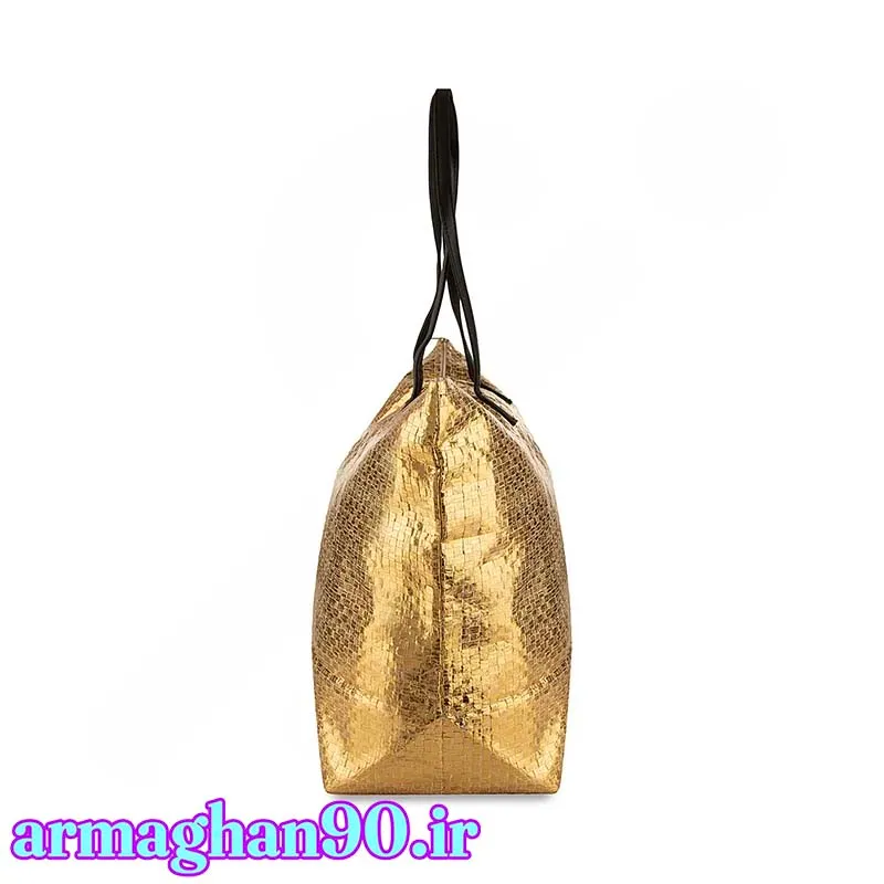 ساک ورزشی زنانه طلایی لاکچری
