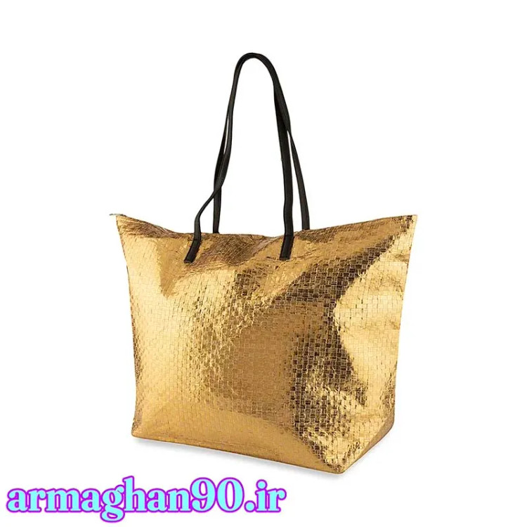 ساک ورزشی زنانه طلایی خفن