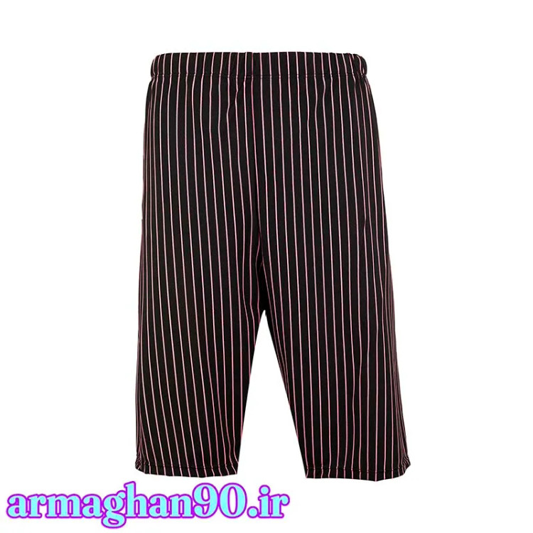 شلوارک بدنسازی مردانه/زنانه راه راهی طراحی ساده