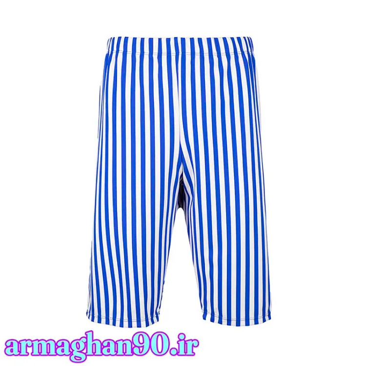 شلوارک بدنسازی مردانه/زنانه راه راهی طراحی ساده