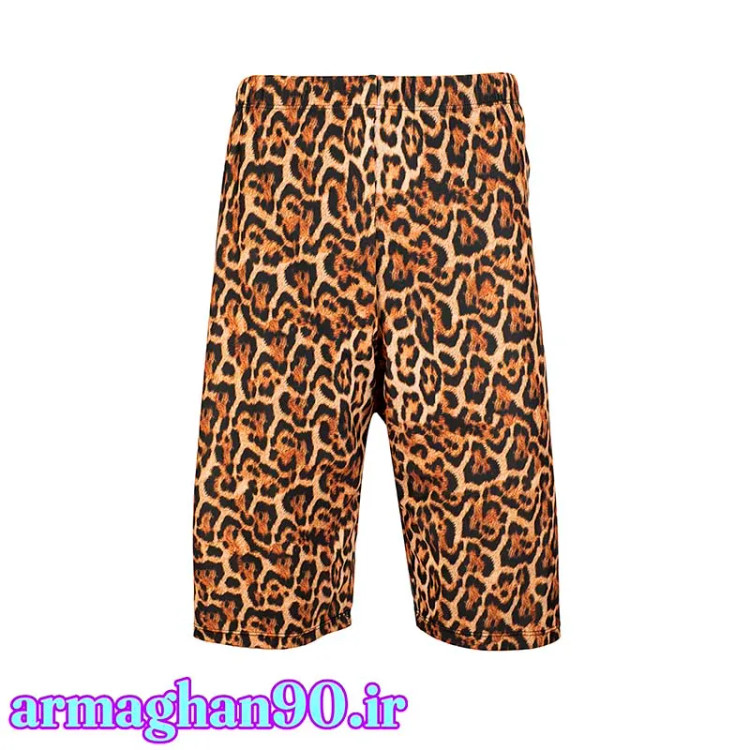 شلوارک بدنسازی پلنگی