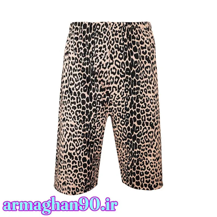 شلوارک بدنسازی پلنگی طراحی حرفه ای