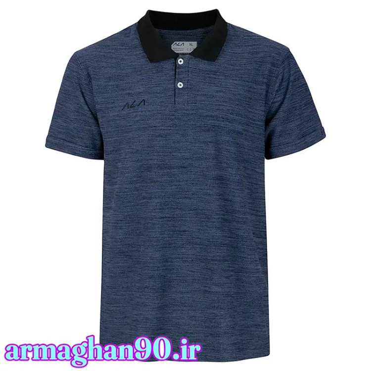 پلوشرت ورزشی مردانه یقه برگردون مشکی