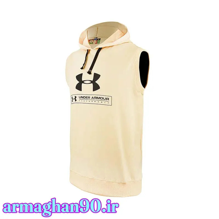 هودی مردانه چاپ آندرآمور آستین حلقه ای کلاه دار