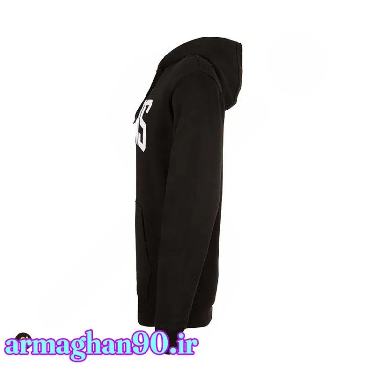 هودی کلاه دار آستین بلند با لوگوی برجسته