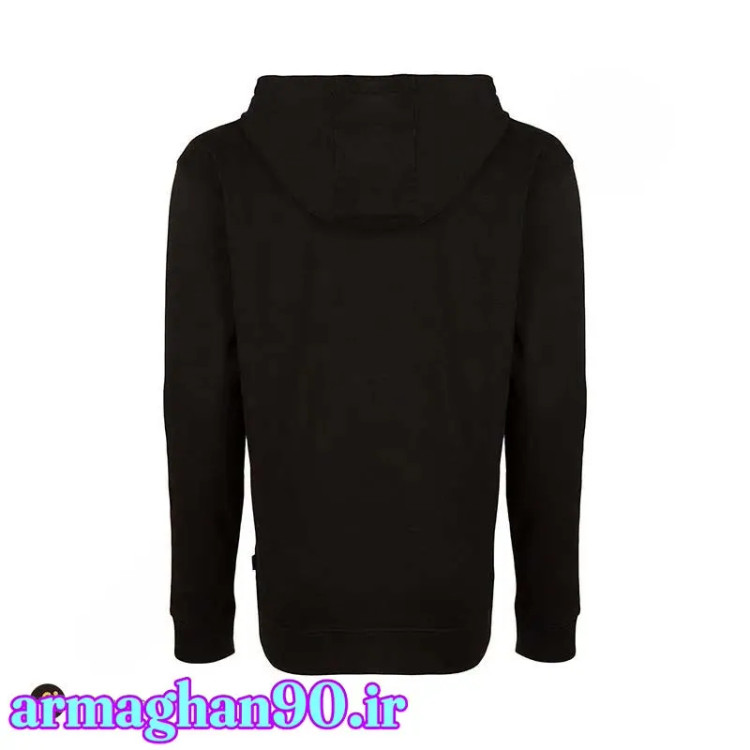 هودی کلاه دار آستین بلند با لوگوی برجسته