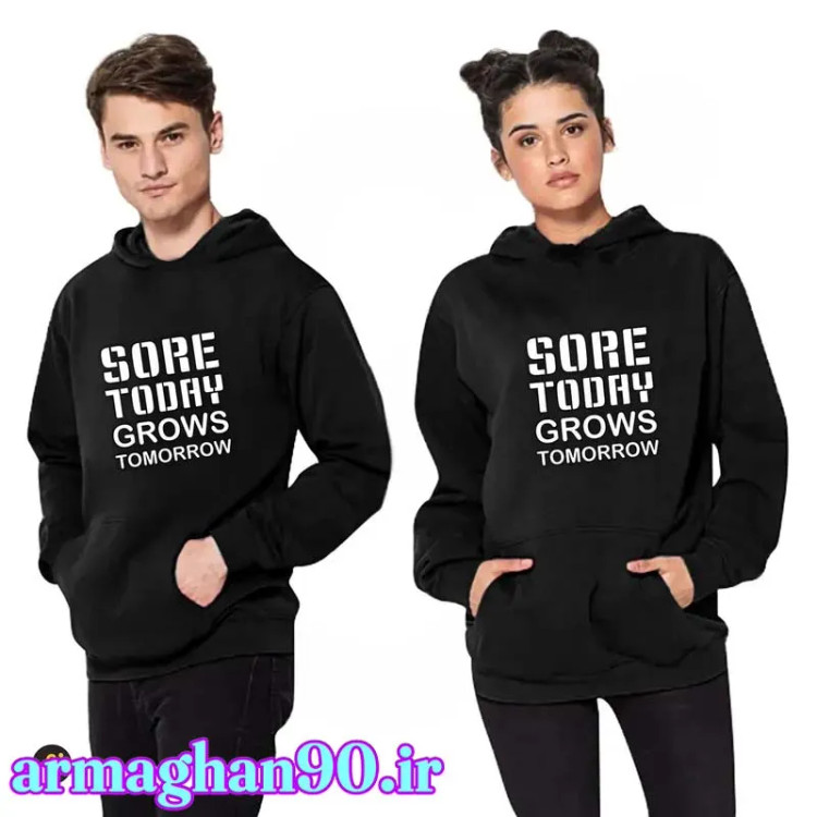 هودی کلاه دار اسپرت با نوشته SORE TOOAY