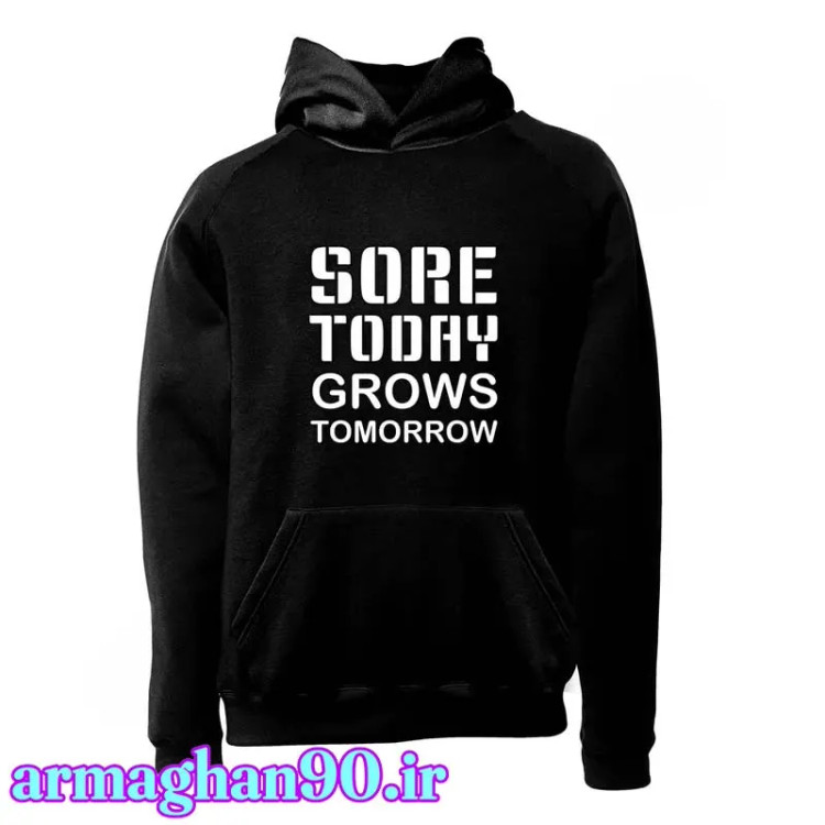 هودی کلاه دار اسپرت با نوشته SORE TOOAY