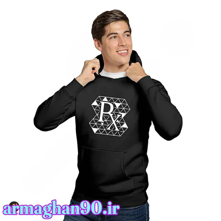 هودی کلاه دار اسپرت با لوگو برجسته PX