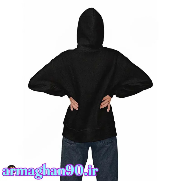 هودی مشکی کلاهدار با متن انگیزشی DON'T QUIT GET FIT