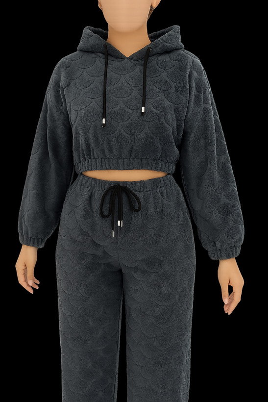 ست کامل کراپ شلوار زمستانی