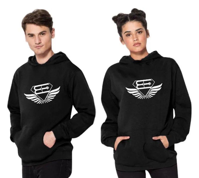 هودی مشکی فری سایز طرح CB